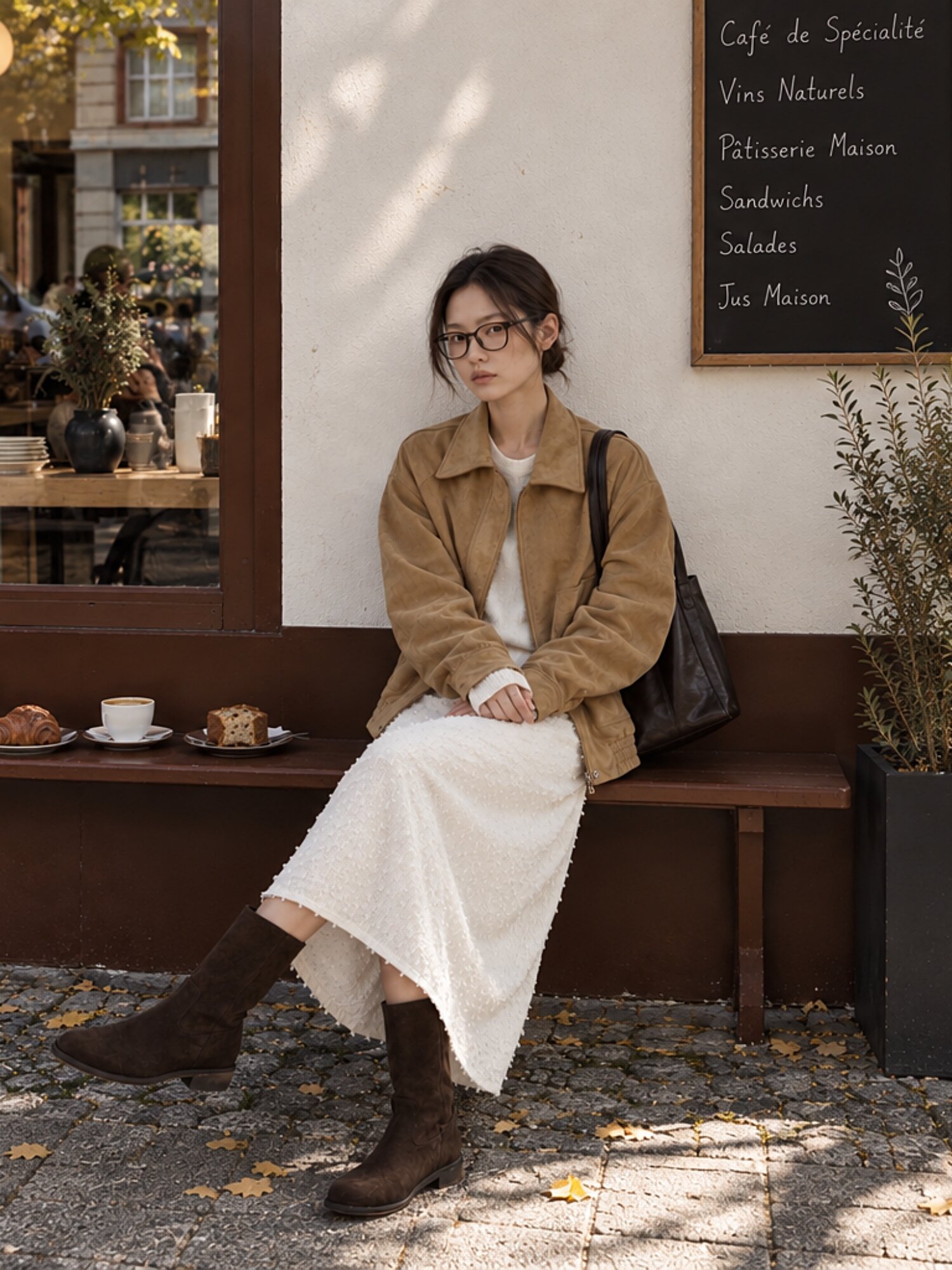 소프트 블루종 스웨이드자켓 BEIGE