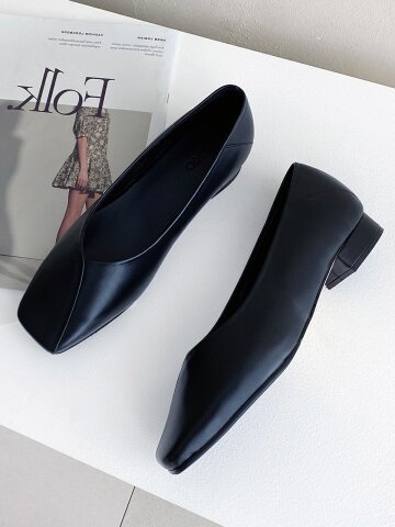 브릴스퀘어플랫_Black 2cm ODR219195