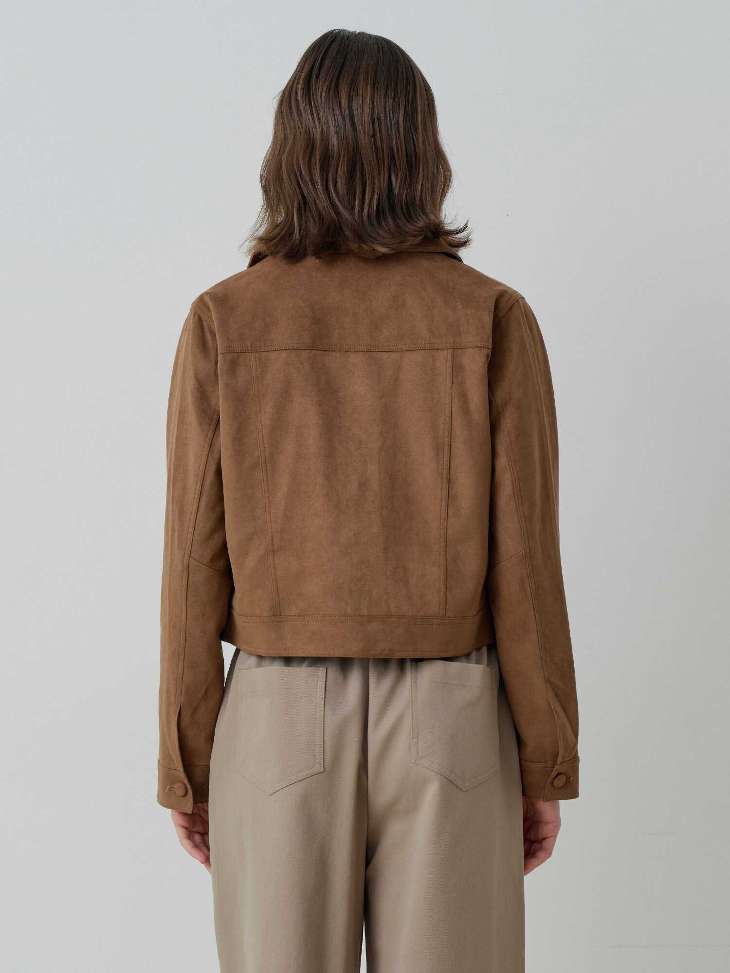 CLASSIC SUEDE POCKET JACKET (BR)
