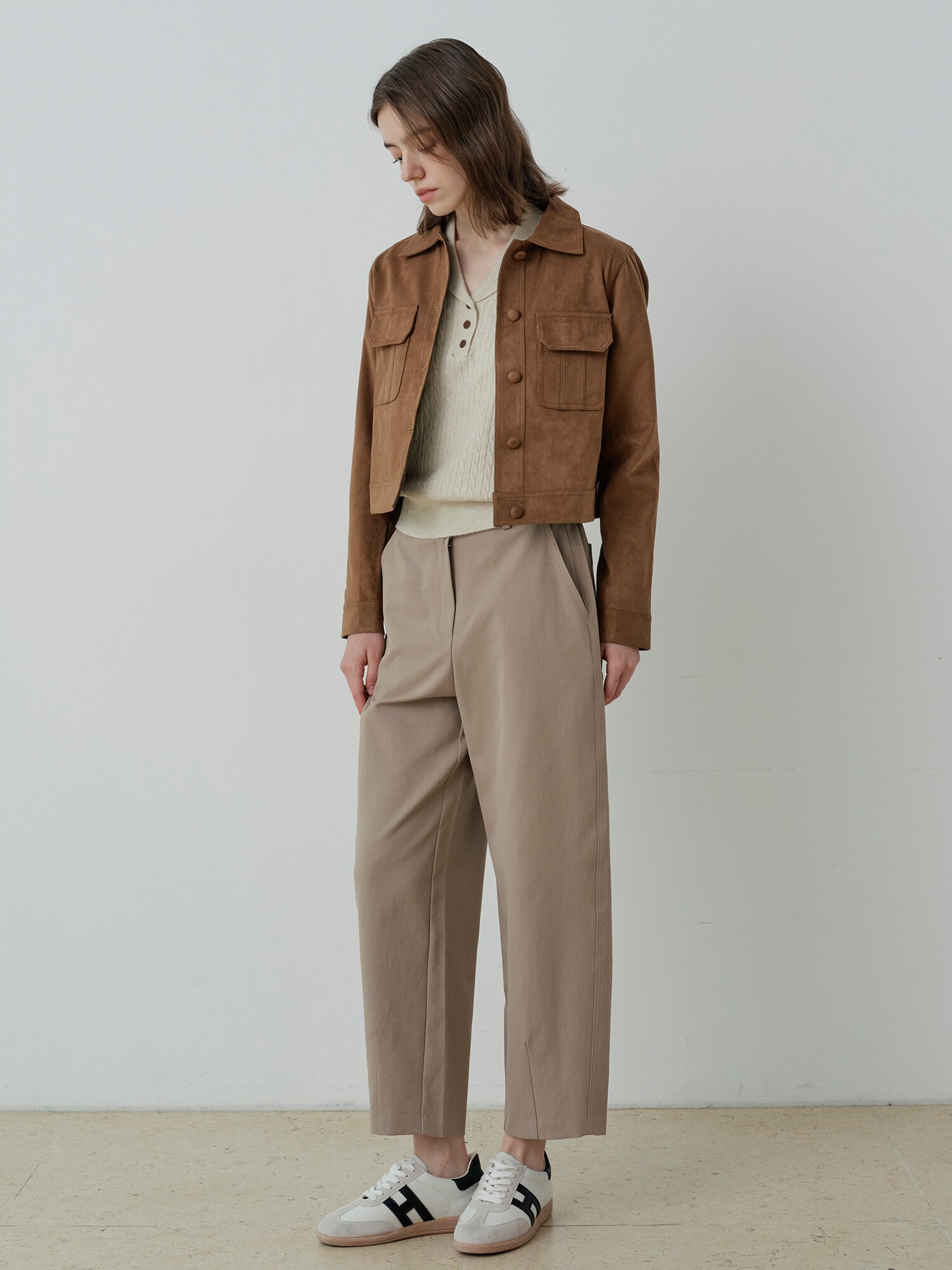 CLASSIC SUEDE POCKET JACKET (BR)
