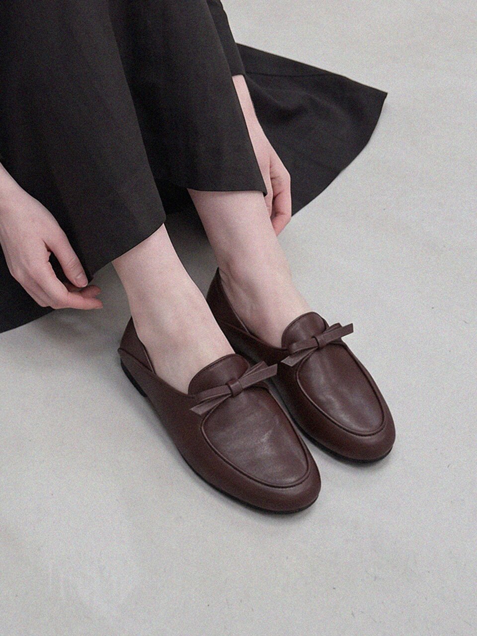 ljh106-9 Bow Flat Loafers - 2 Colors