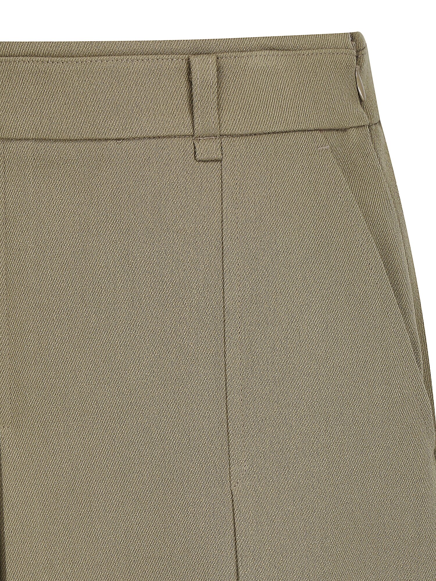 벨티드 플리츠 A라인 스커트 (KHAKI BEIGE)