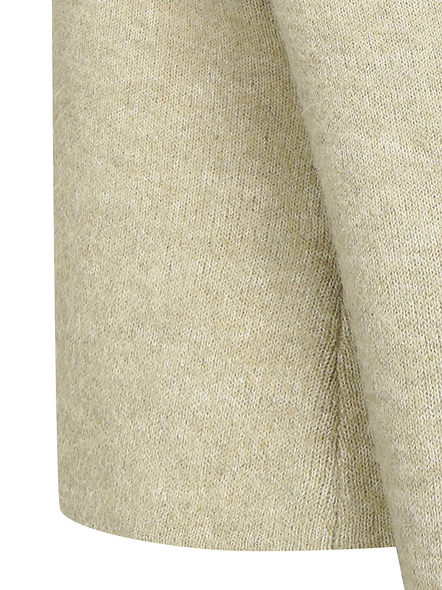 헤어리 울 볼륨 브이넥 가디건 (LIGHT KHAKI)