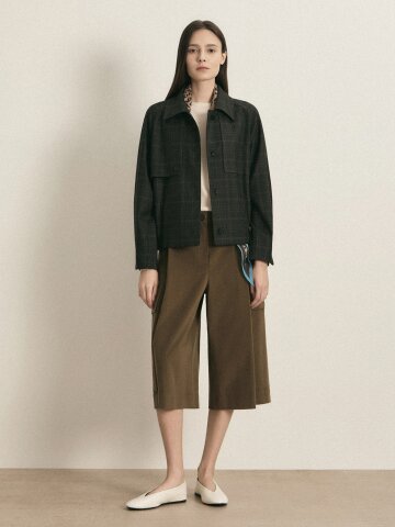 멀티 포켓 원턱 버뮤다 팬츠 (OLIVE KHAKI)