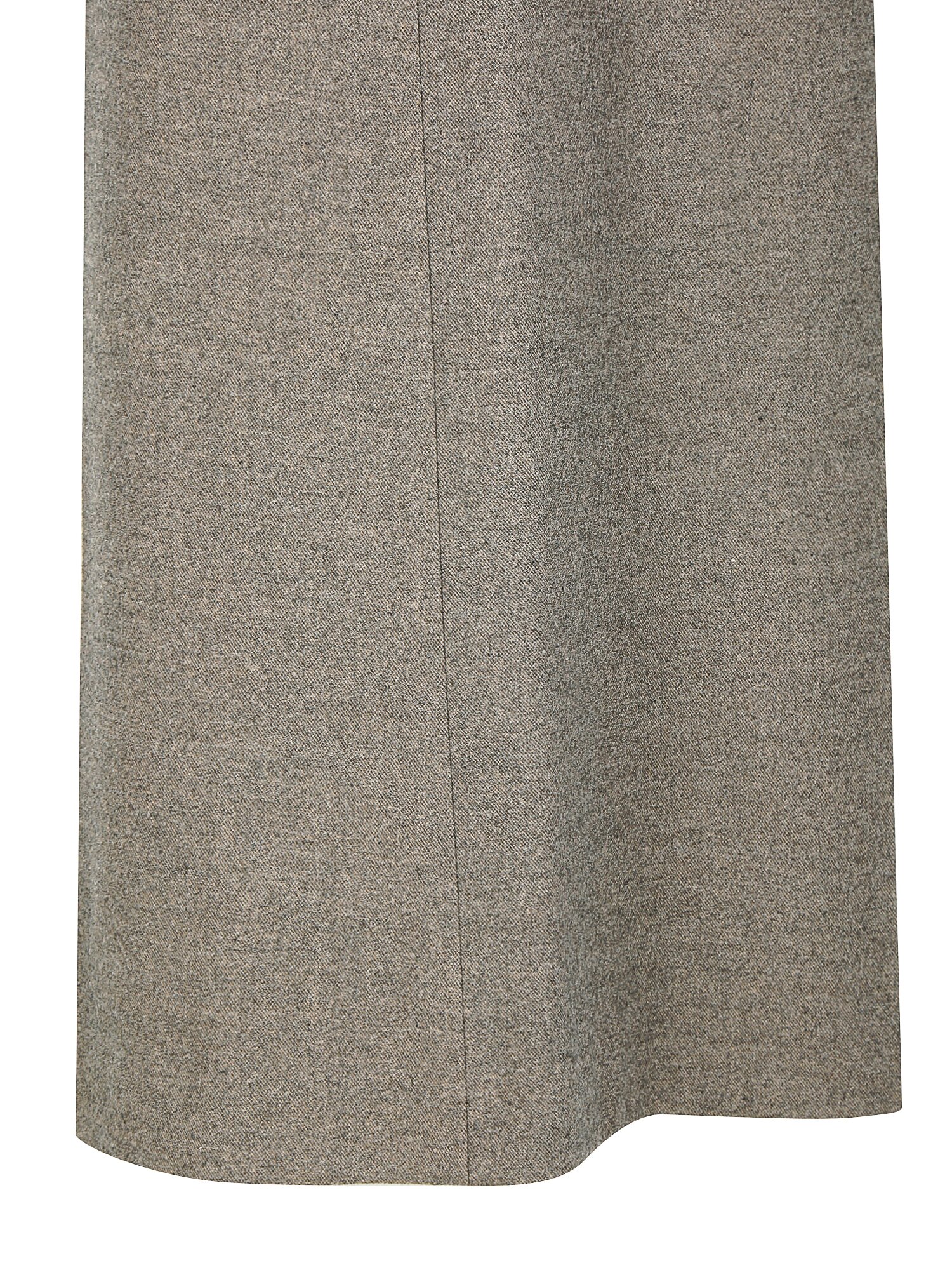 울 탭 장식 퀼로트 크롭 팬츠 (MELANGE BEIGE)