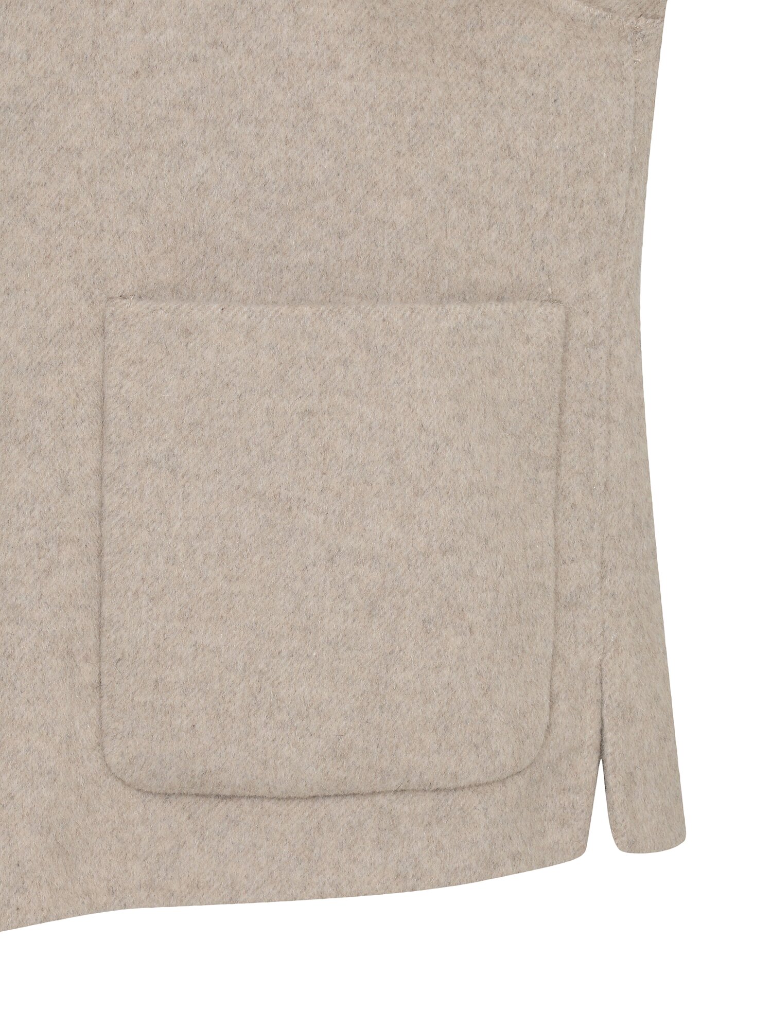 울 블렌드 스탠칼라 포켓 자켓 (LIGHT BEIGE)