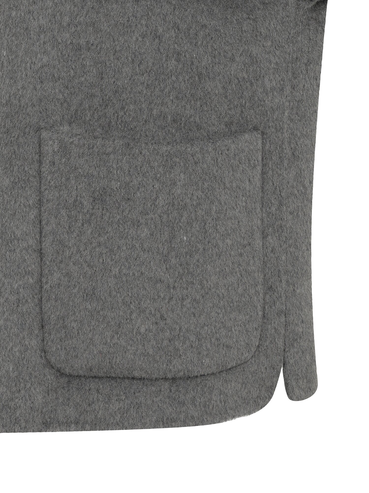 울 블렌드 스탠칼라 포켓 자켓 (GREY)