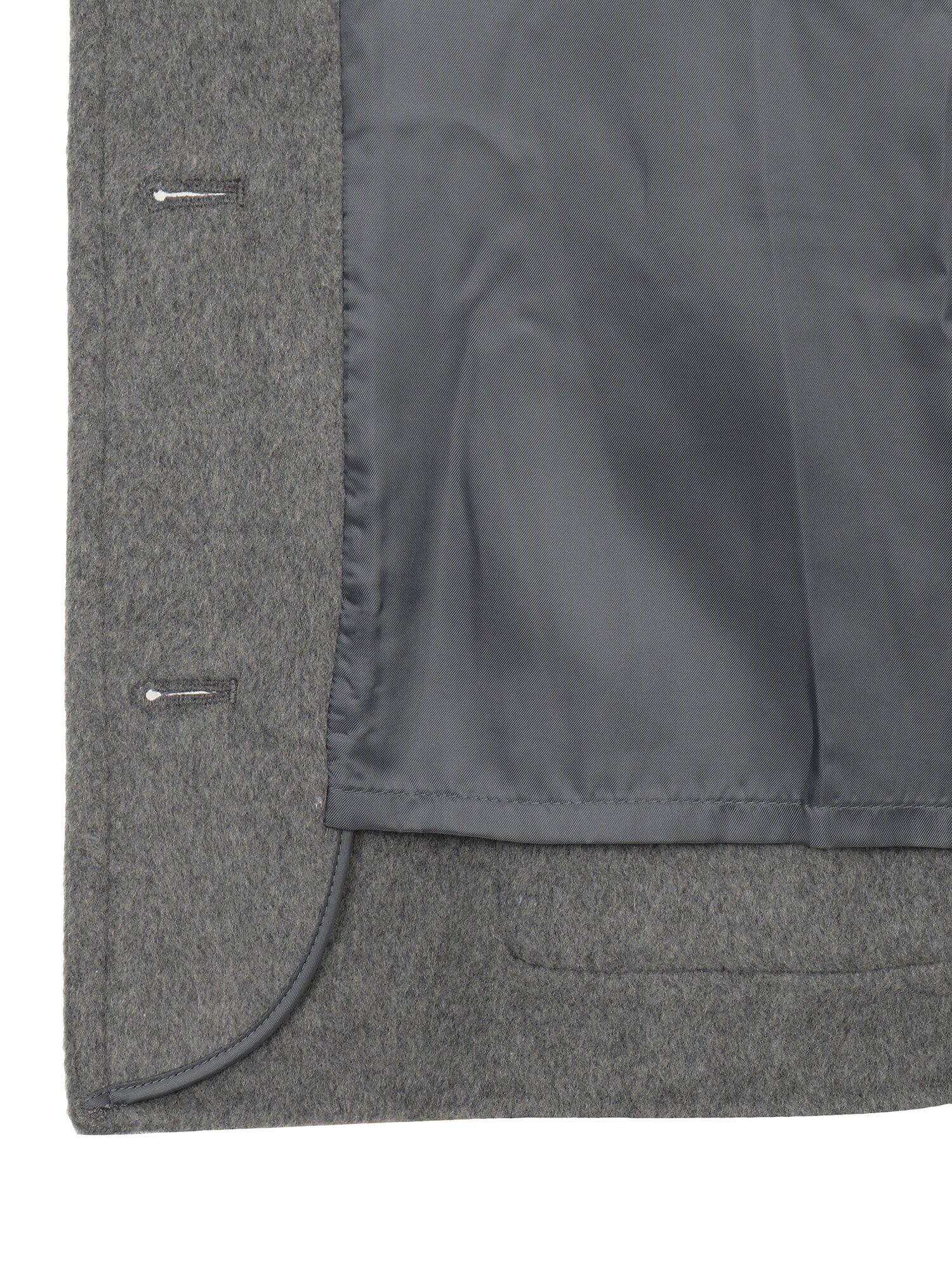 울 블렌드 스탠칼라 포켓 자켓 (GREY)