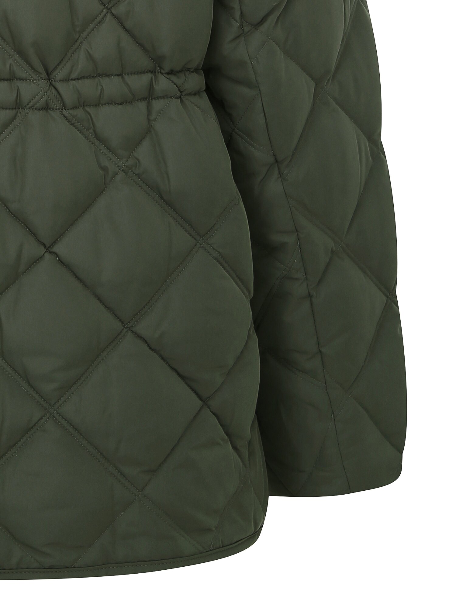 코듀로이 칼라 스트링 덕다운 점퍼 (KHAKI)