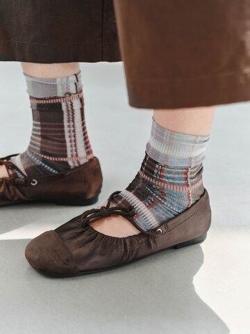 TG_Striped knit leg warmers_2color