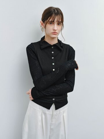 TG_Faux layered cardigan_2color