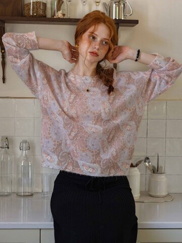 DA_Printed knit top_2color