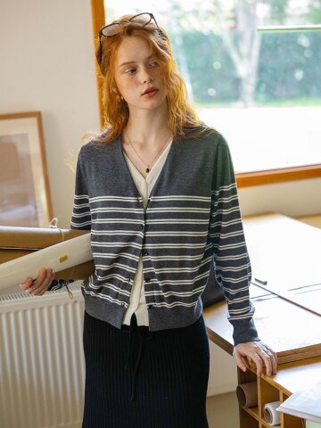 DA_Blend v-neck cardigan