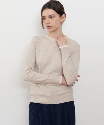Lace layered knitwear_3color