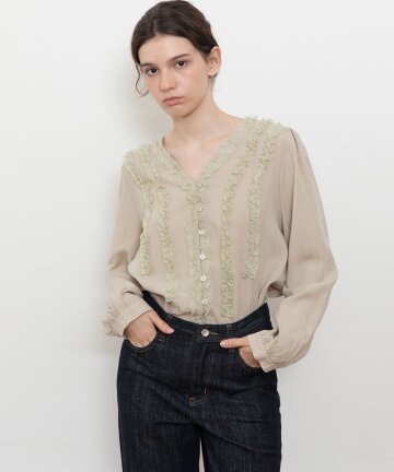 Romantic lace blouse_2color