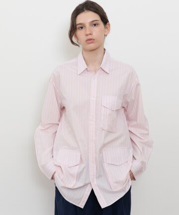 Oversized stripe shirts_2color