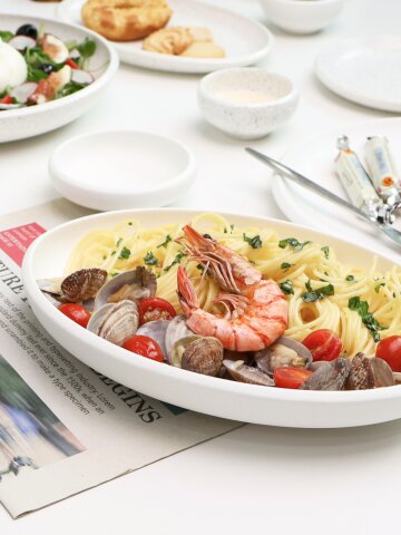 아이다 노르딕 타원볼 25cm 샐러드 파스타 그릇 2colors
