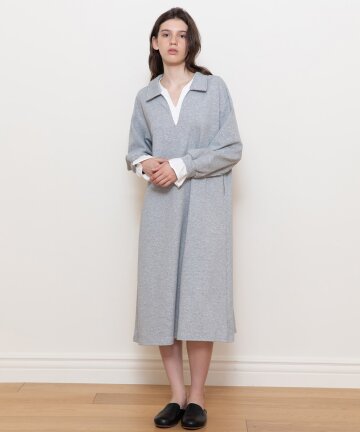 V-neck collar Layered dress_2color