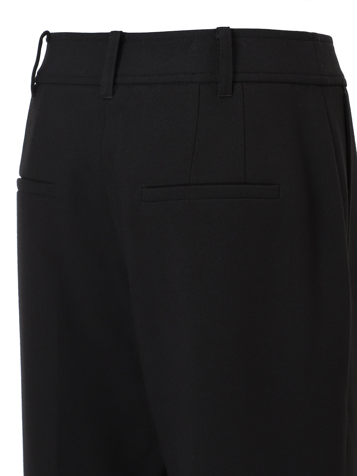 사이드 버튼 레귤러핏 슬랙스 팬츠 (BLACK)
