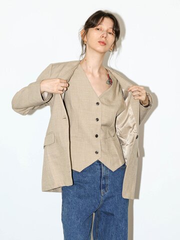 WD_Tailored vest jacket set