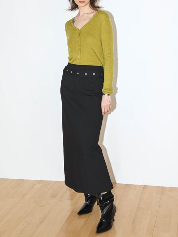 WD_Belt detail long skirt_2color
