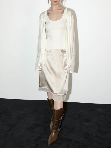 WD_Layered satin skirt_2color
