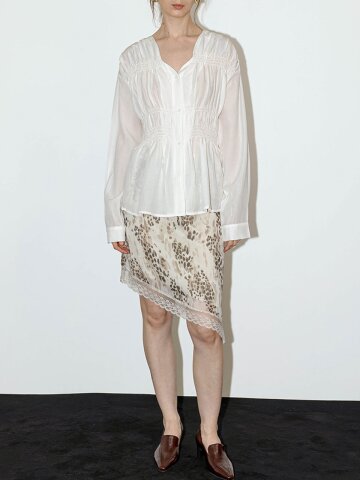 WD_Asymmetric lace skirt