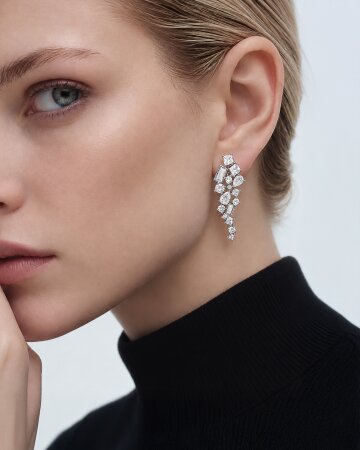 [컨젠] Aurora Cascade Cluster Earrings  오로라 캐스케이드 클러스터 이어링