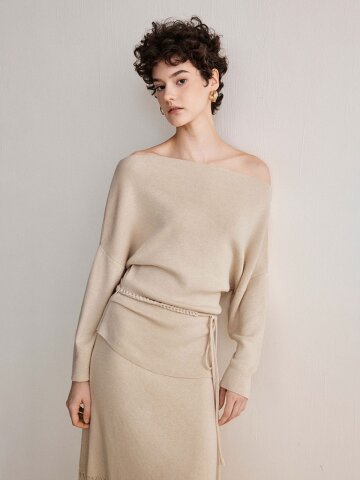 YY_Knit hollow top