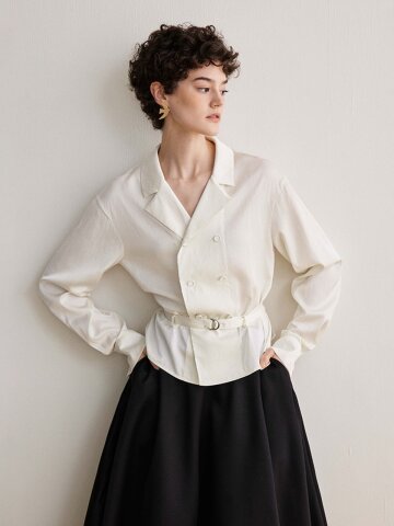 YY_Style double-breasted jacket_2color