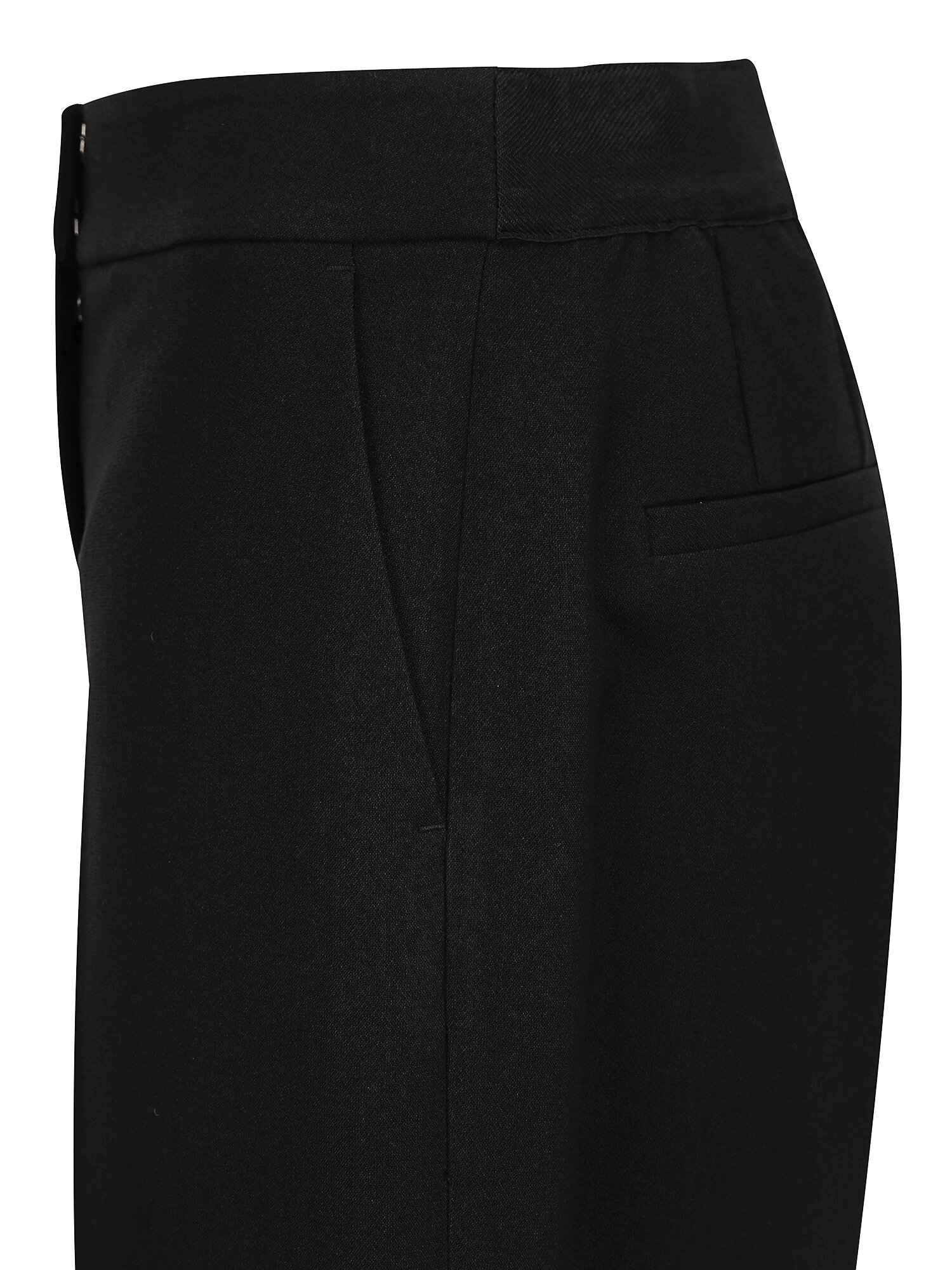 에센셜 백 밴딩 일자핏 팬츠 (BLACK)