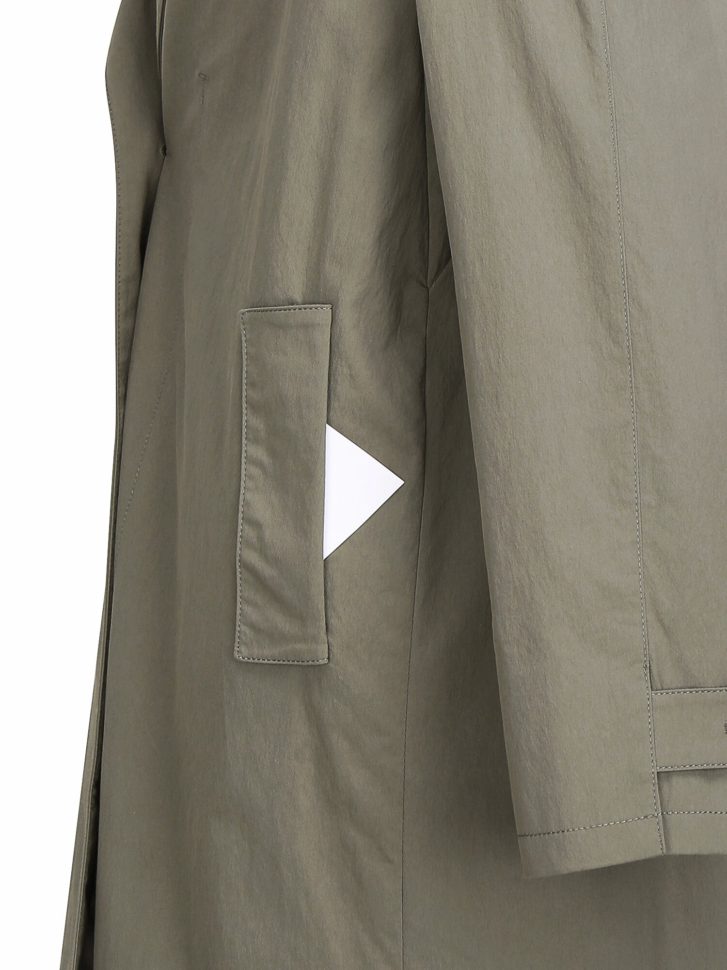 코튼 싱글 하프 트렌치 코트 (LIGHT KHAKI)