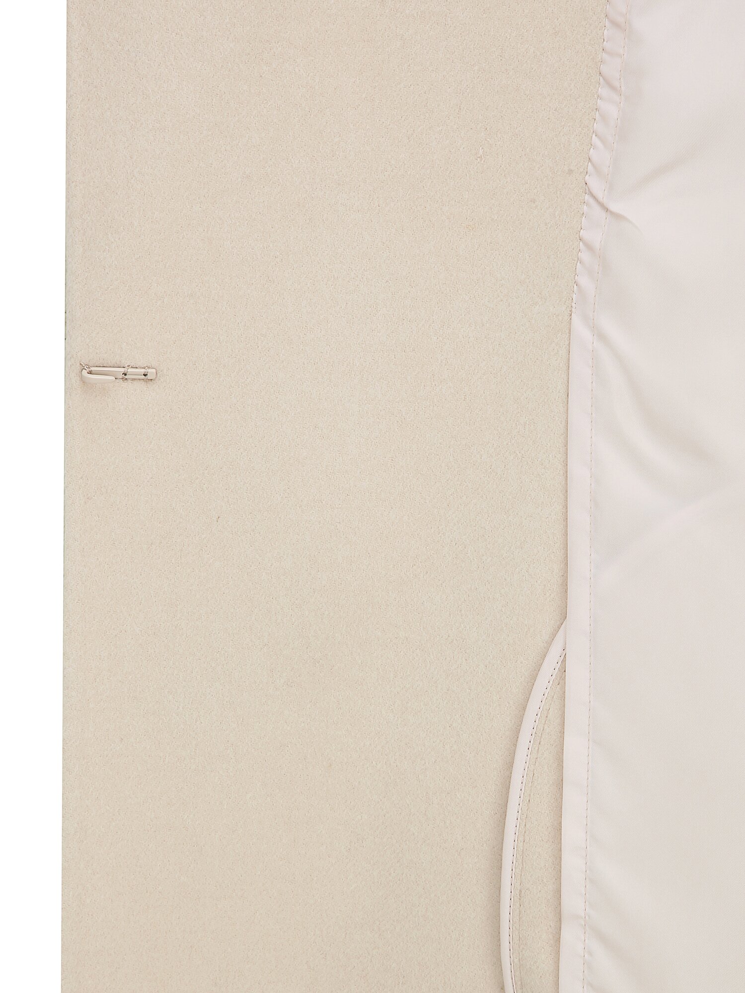 울 와이드 라펠 칼라 롱 코트 (LIGHT BEIGE)