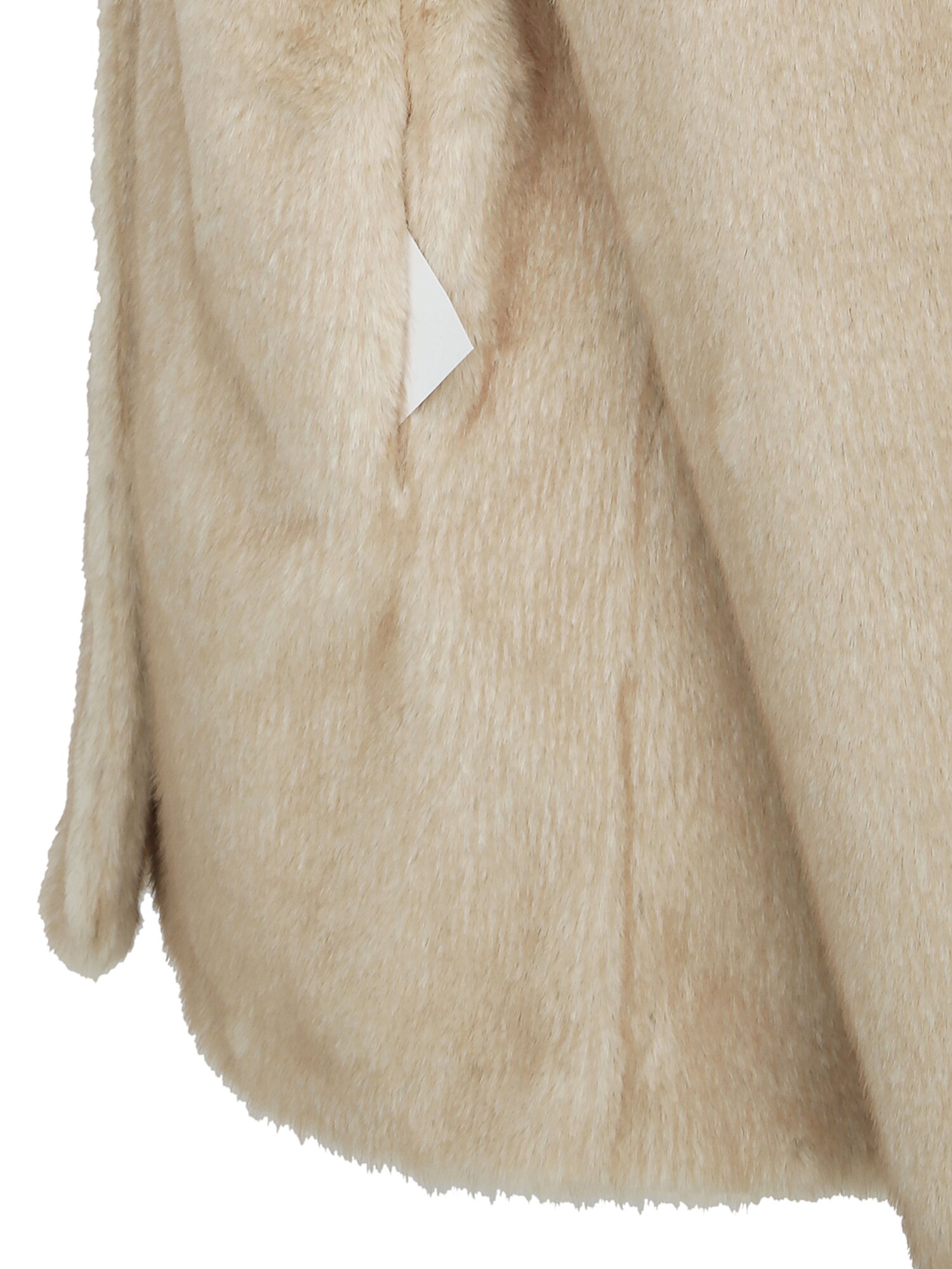 루즈핏 퍼 칼라 하프 재킷 (BEIGE)