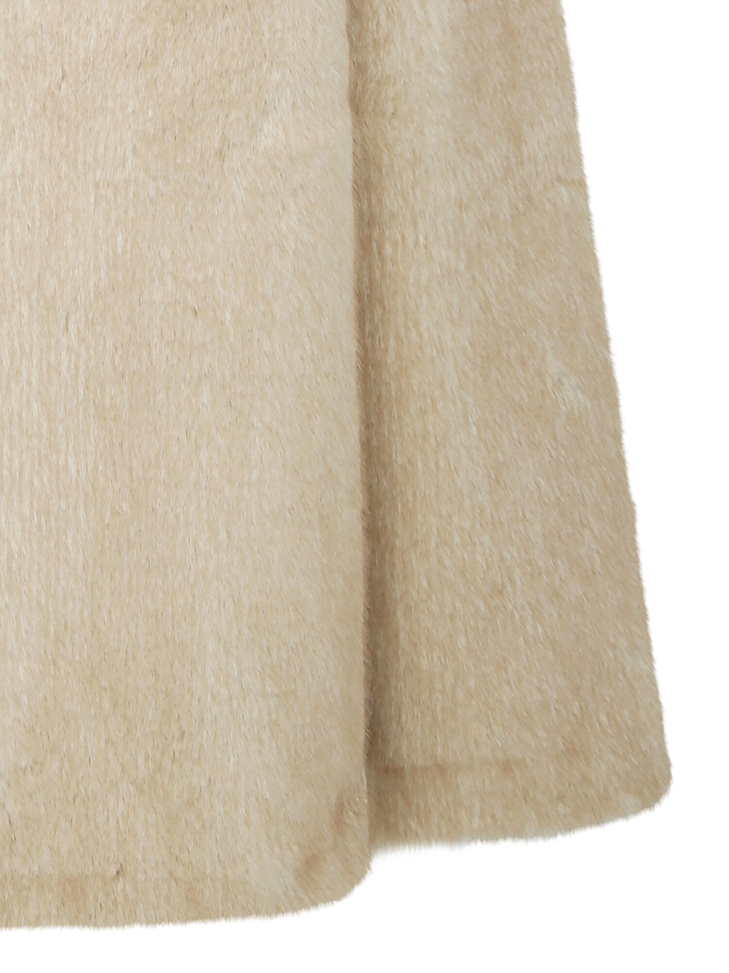 루즈핏 퍼 칼라 하프 재킷 (BEIGE)