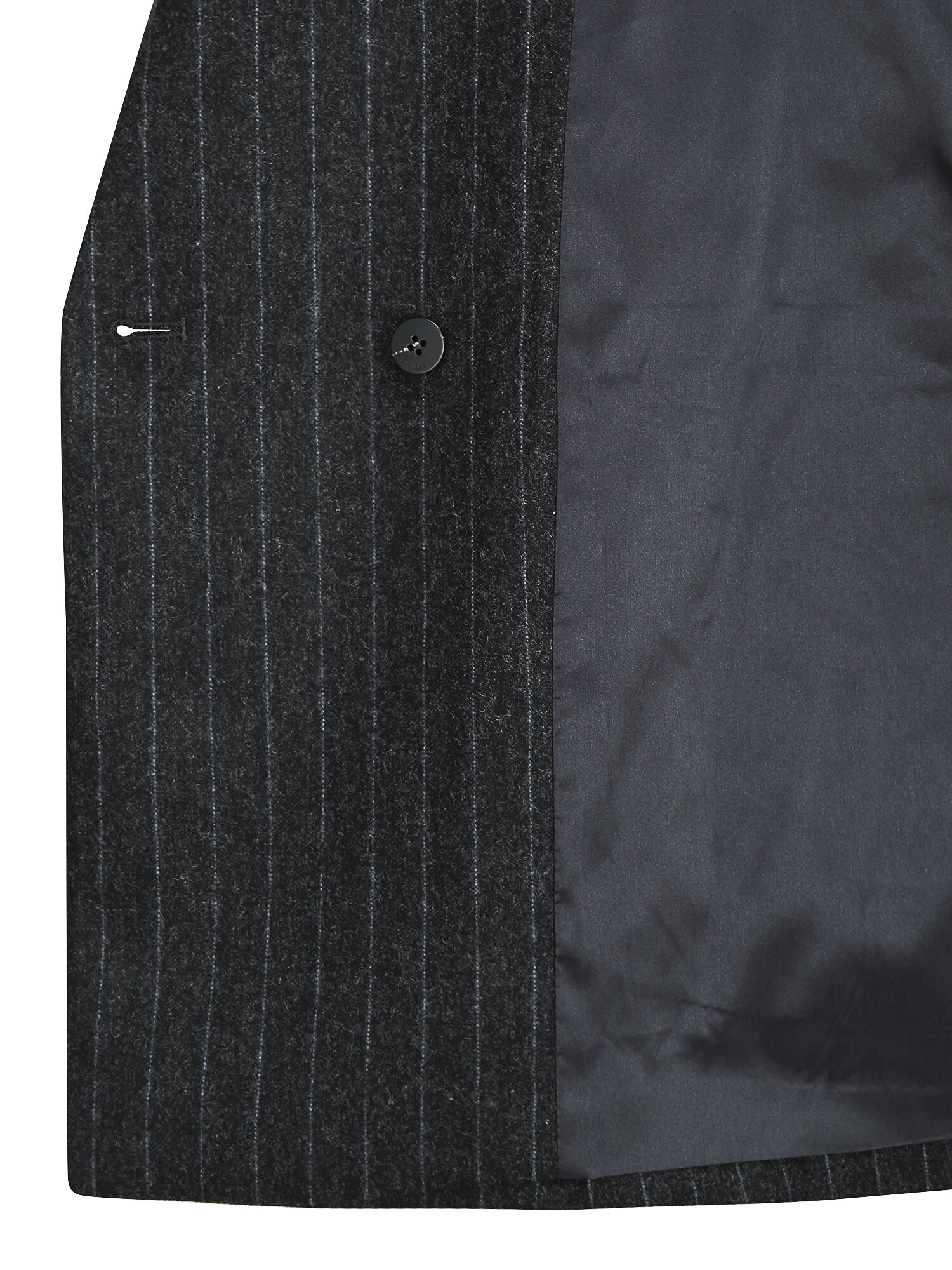 울 테일러드 더블 하프 재킷 (STRIPE GREY)