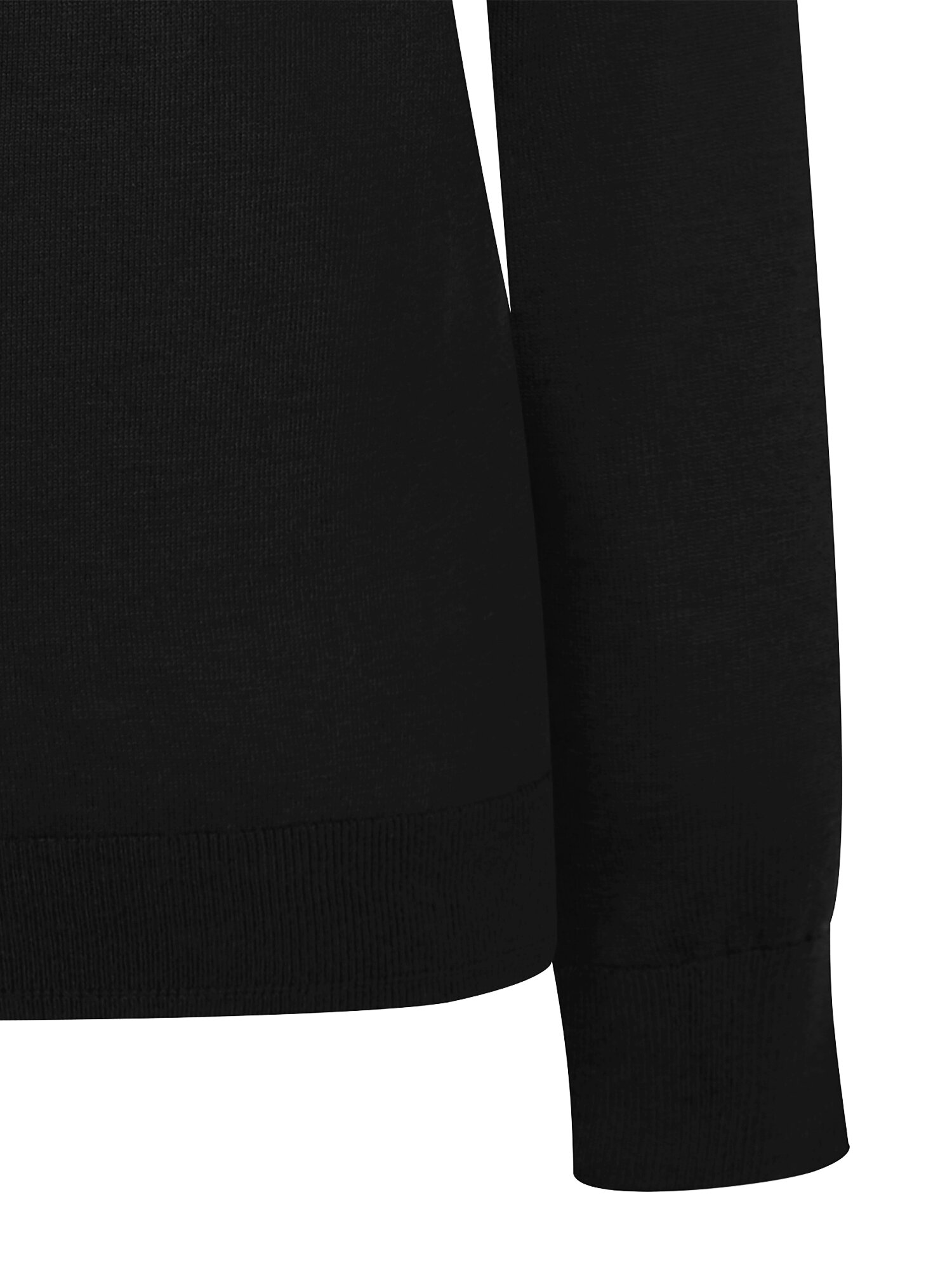 울 펀칭 터틀넥 풀오버 니트 (BLACK)
