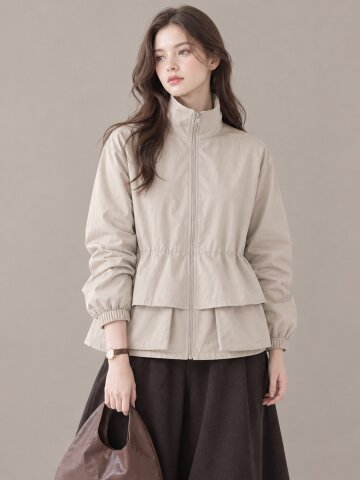 카라넥 페플럼 집업 자켓 (2colors)