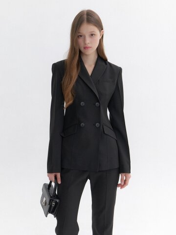 Signature Double-Hourglass Jacket / Black(2color)