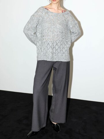 WD_Tailored wide pants