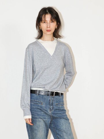 WD_Layered neck pullover