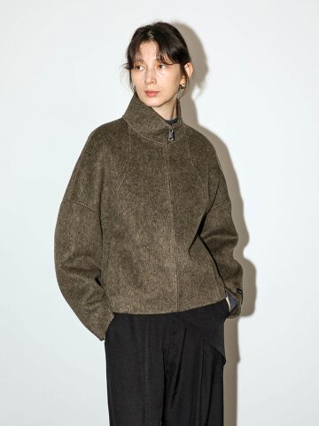 WD_Stand collar zip jacket_2color