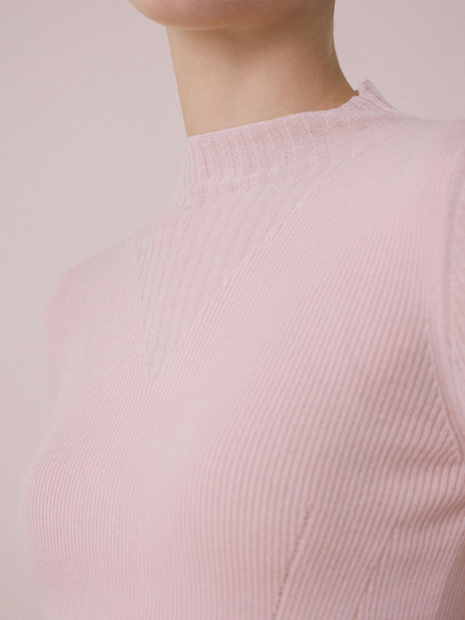 리브 모크넥 풀오버 (PINK)