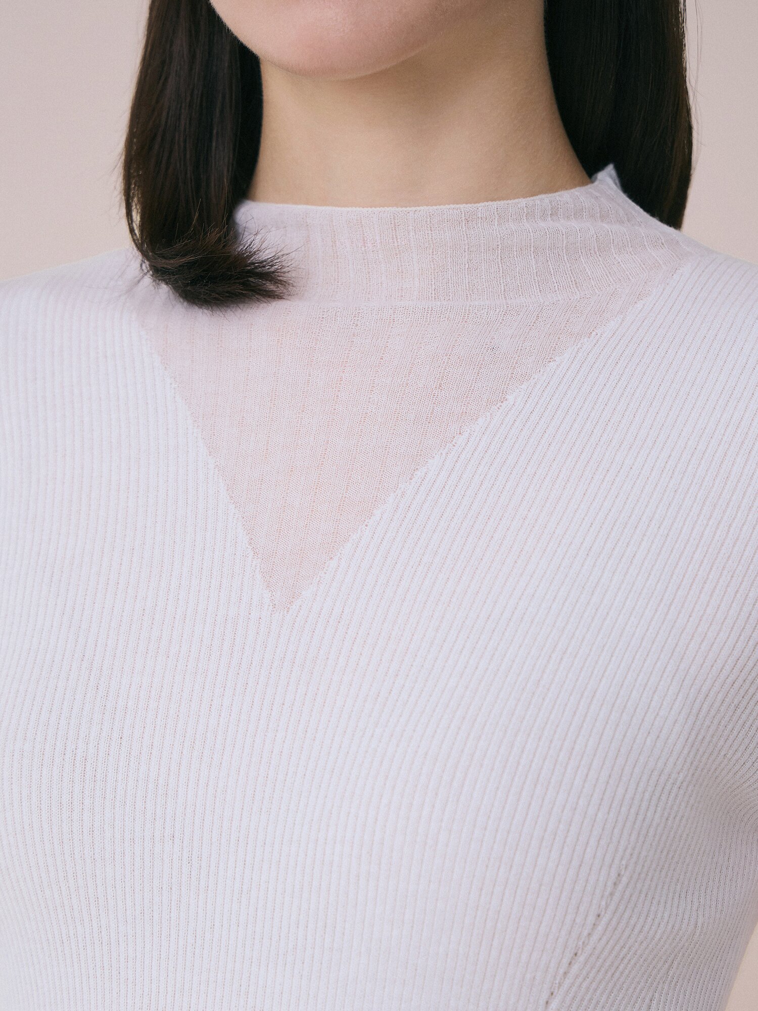 리브 모크넥 풀오버 (IVORY)