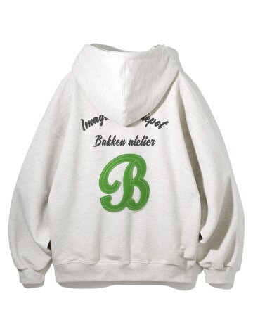 [우먼] 바켄 B SYMBOL 아플리케 후디 BK6989 (3COLOR)
