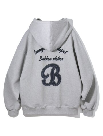 [MEN] 바켄 B SYMBOL 아플리케 후디 BK6989 (3COLOR)