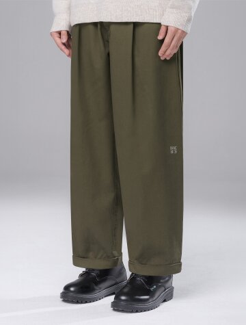 [MEN] 바켄 클래식 자수 포인트 롤업 치노 팬츠 BK7822 (3COLOR)