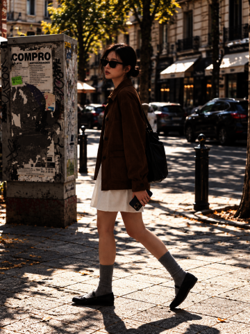 브루노 스트링 스웨이드자켓 BROWN