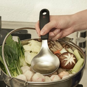 하로로 스텐 304 히비 미니 국자 블랙