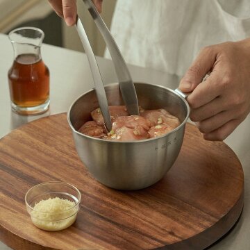 하로로 스텐 304 시코미 핸들 물코 눈금 계량볼 소 750ml